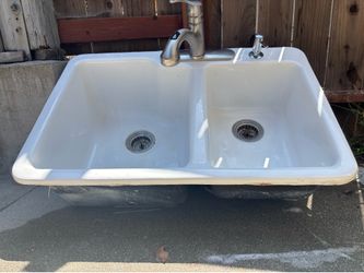 $99  Cast Iron Kitchen Sink