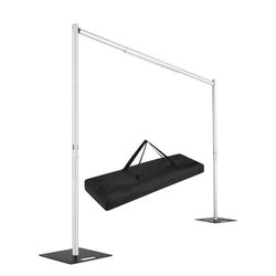 Pipe and Drape Backdrop Stand,8ft x 10ft Backdrop Stand, Adjustable Metal Heavy Duty Wedding