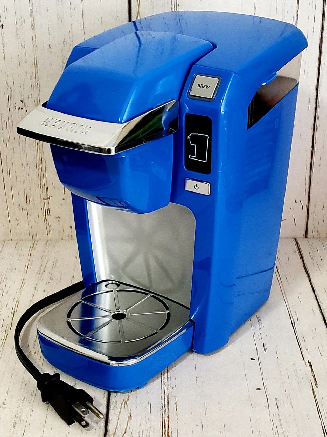 Keurig K10 Mini Plus Coffee Maker Brewing System Cobalt Blue - WORKS
