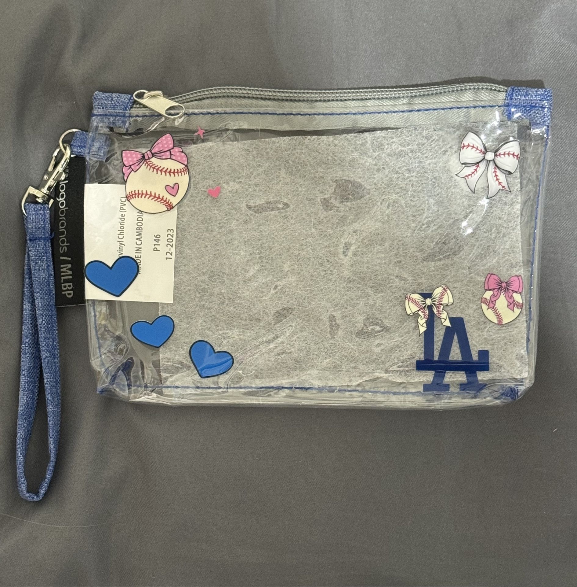 LA DODGERS CLEAR WRISTLET $20