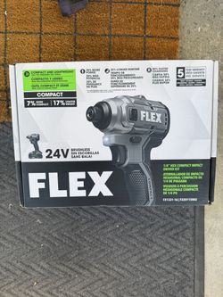 New Flex compact 24-volt 1/4-in Brushless Cordless Impact Driver (Battery Included and Charger Included 