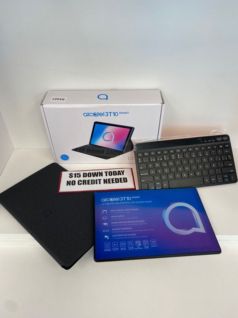 Alcatel 3T10 Smart Tablet Laptop New-$15 To Take It Home Today 