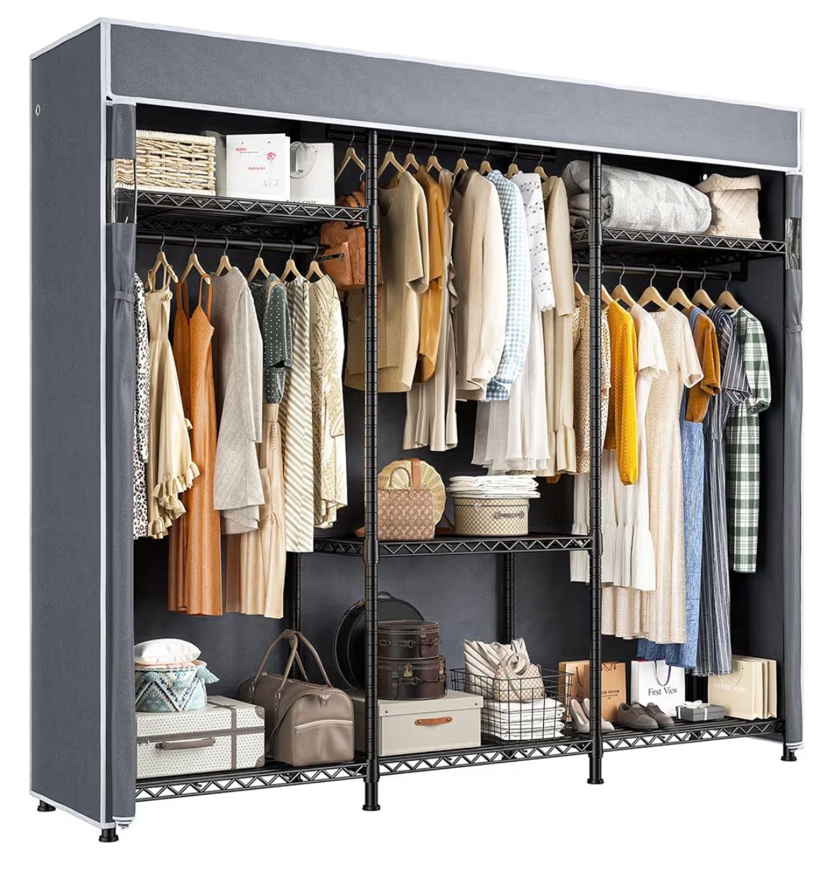 Portable Wardrobe/Clothing Rack - Like New Condition!