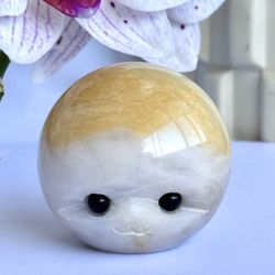 Yellow & White Quartz Hedgehog