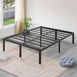 18” High Heavy Duty Bed Frame For Full Size Bed