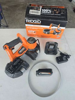 🔥$160 FIRM PRICE🔥RIDGID 18V SubCompact Brushless One-Handed Band Saw with (1) 2.0Ah Battery, Charger & Blade.