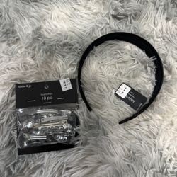 Hair clips and headband