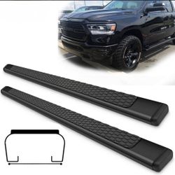 New- 6” Running Boards for Ram 1500 / 2500 / 3500 Crew Cab 2009–2024 Side Step Bars Black