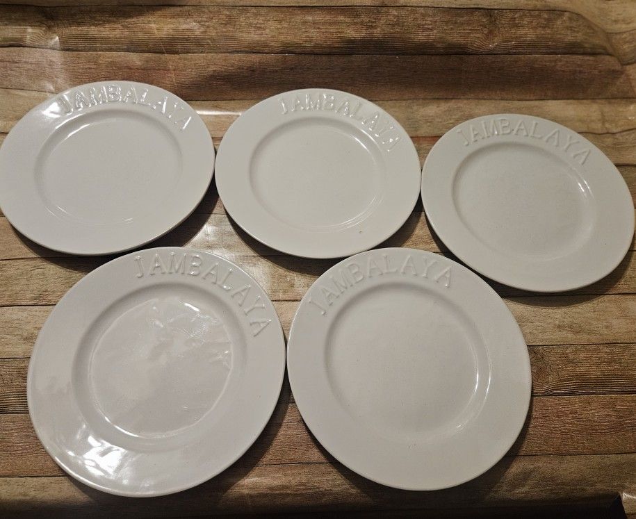 Embossed Jambalaya Shallow plate /Bowls by "Roux Brands"