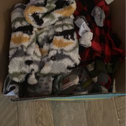 Box Full Of Baby Clothes 