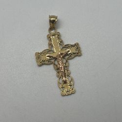 Gold Cross Pendant 
