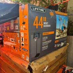 Lifetime 44-Inch Impact Portable Basketball Hoop with Telescoping Adjustment & Classic Rim - Model 90759-Outdoor Play