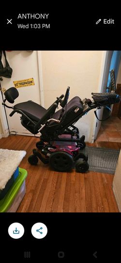 Quickie Electric Wheelchair with Tilt and Recline