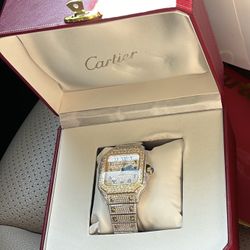 Cartier Santos Nuevo En Su Caja Papeles 