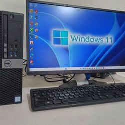 Dell  i7-6700- 8GB RAM- 256GB SSD -24"screen Win 11+office