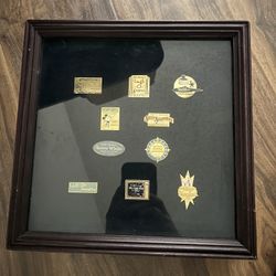 Disney Pin Collection In Shadow Box