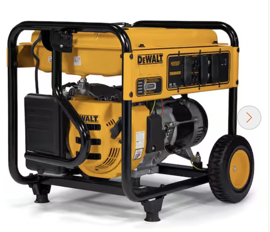 New Dewalt 6500 Portable Generator Gas