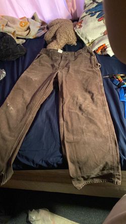 Men’s Carhartt work pants, brown, 36 x 34