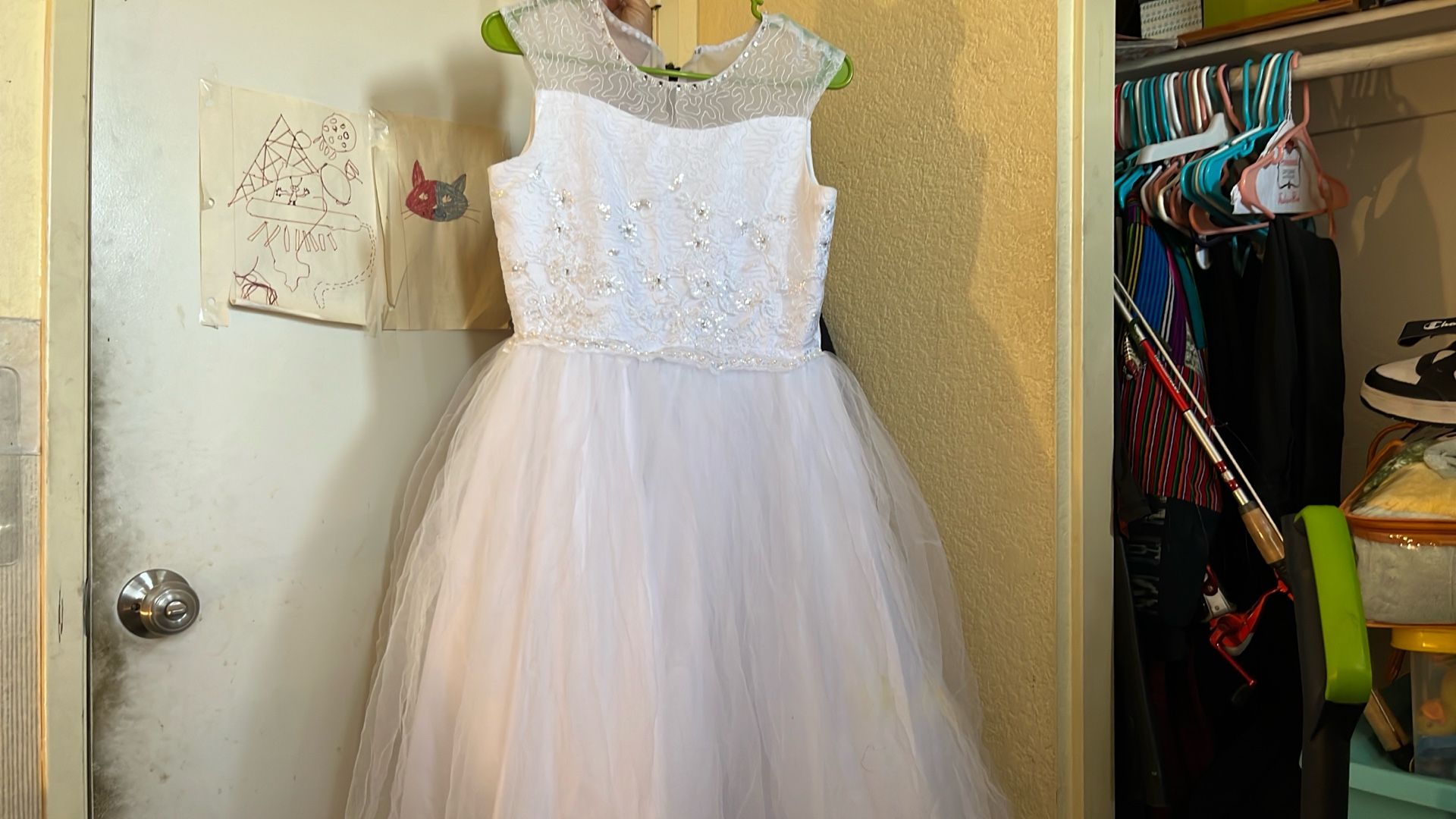 White long dress