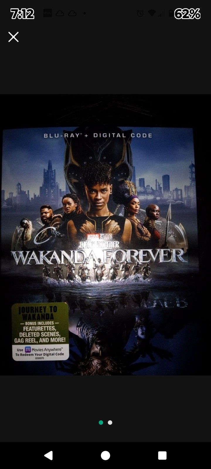 Black Panther Wakanda Forever Blu-ray Digital Movie
