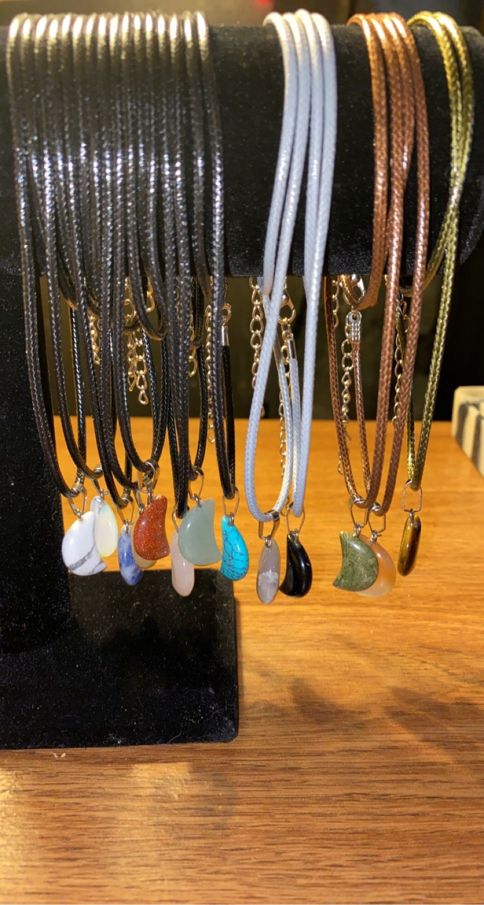 “Moon Stone” Charm Necklace 