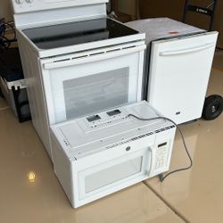 Stove, Microwave and Dishwasher Washer 