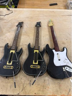 Video Game Guitars rock band or Guitar hero
