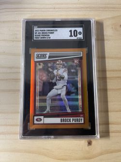 Brock Purdy Score Football Rookie Card /10 SGC 10–49ers!