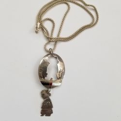 Sterling Silver Pendant With Cut Out