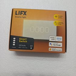 LIFX Smart Electric Switch 120V 60Hz, Four Gang, 1 Pole Relay, White Color