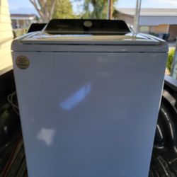 Approximately 1 Year Old!!! Top of the Line, Huge, 4.7 Cubic Ft. Capacity, Whirlpool Washer with Removable Agitator and Matching, Electric, Dryer!!!