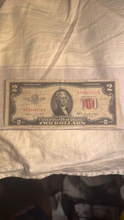 Rare 1953 $2 bill red seal