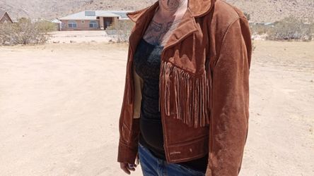 Here where deer leather jacket