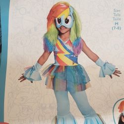 New Girls My Little Pony Halloween Costume 7-8 