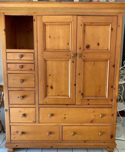 Wood wardrobe