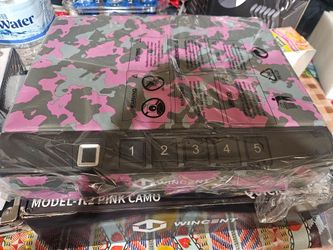 PINK CAMO BIOMETRIC GUN SAFE QUICK ACCESS