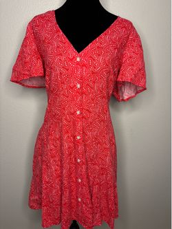 Red dress Size-L