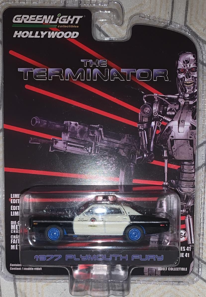 Greenlight 1977 Plymouth Fury Police Terminator  Hollywood 1:64 Walmart Chase