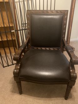 Solid Wood Accent Chair