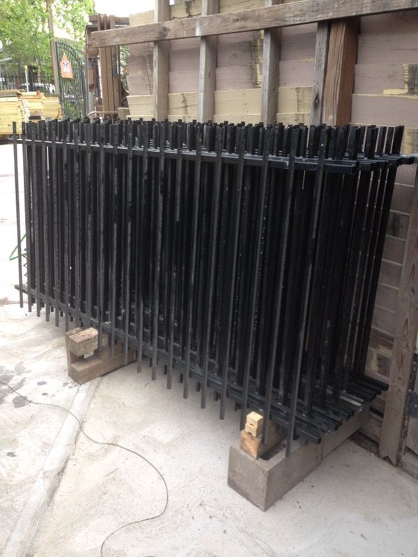 Iron fence panels / 4ft tall x 8'ft for Sale in Houston, TX OfferUp