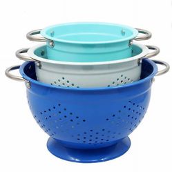 3pcs enameled colander set from Costco, new: 