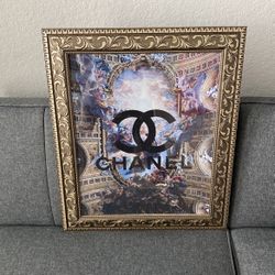 Fashion Walk Art Home Decor Gold Frame