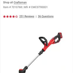 Craftsman v20 weed wacker
