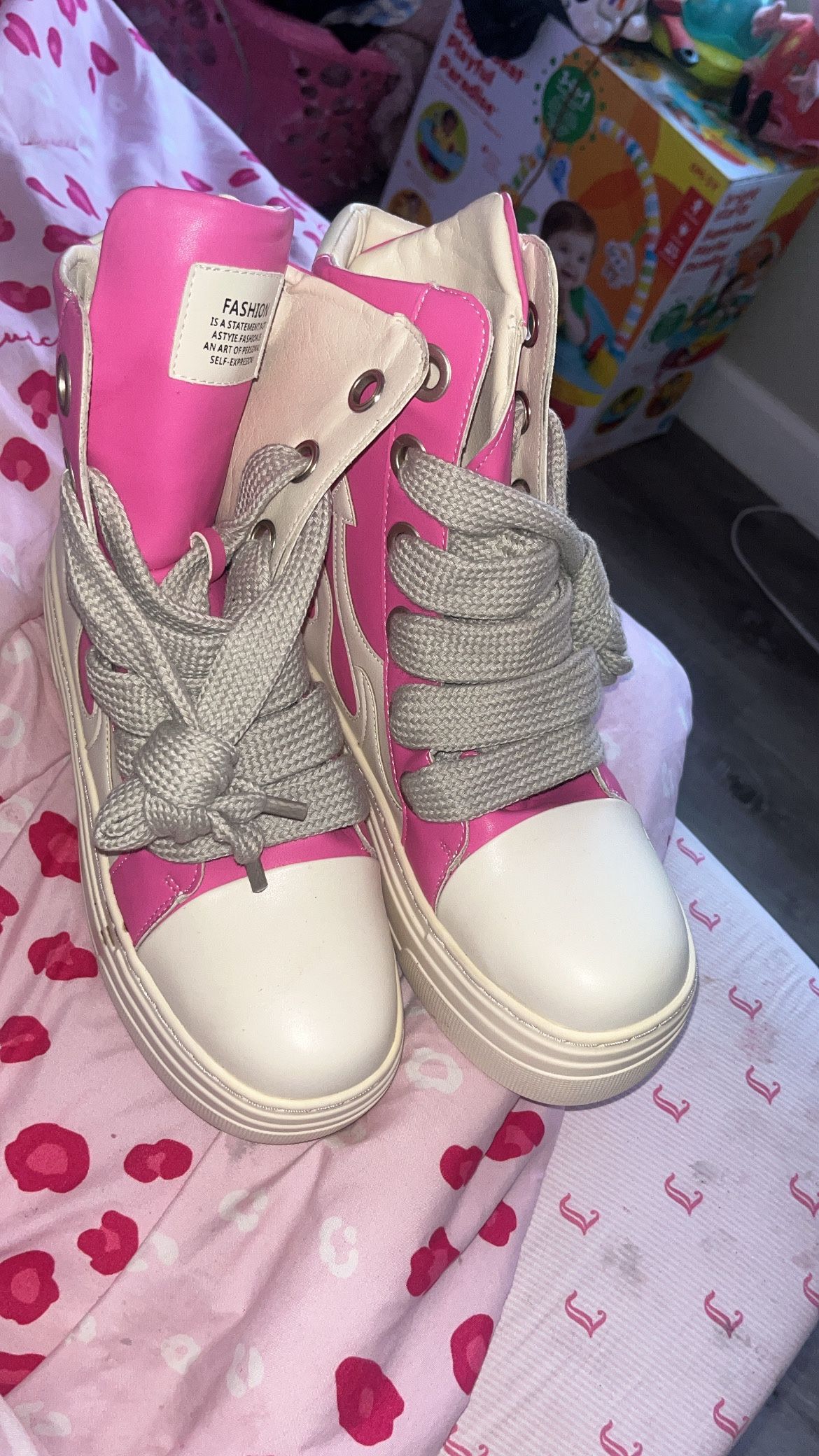 Cute Pink Boots