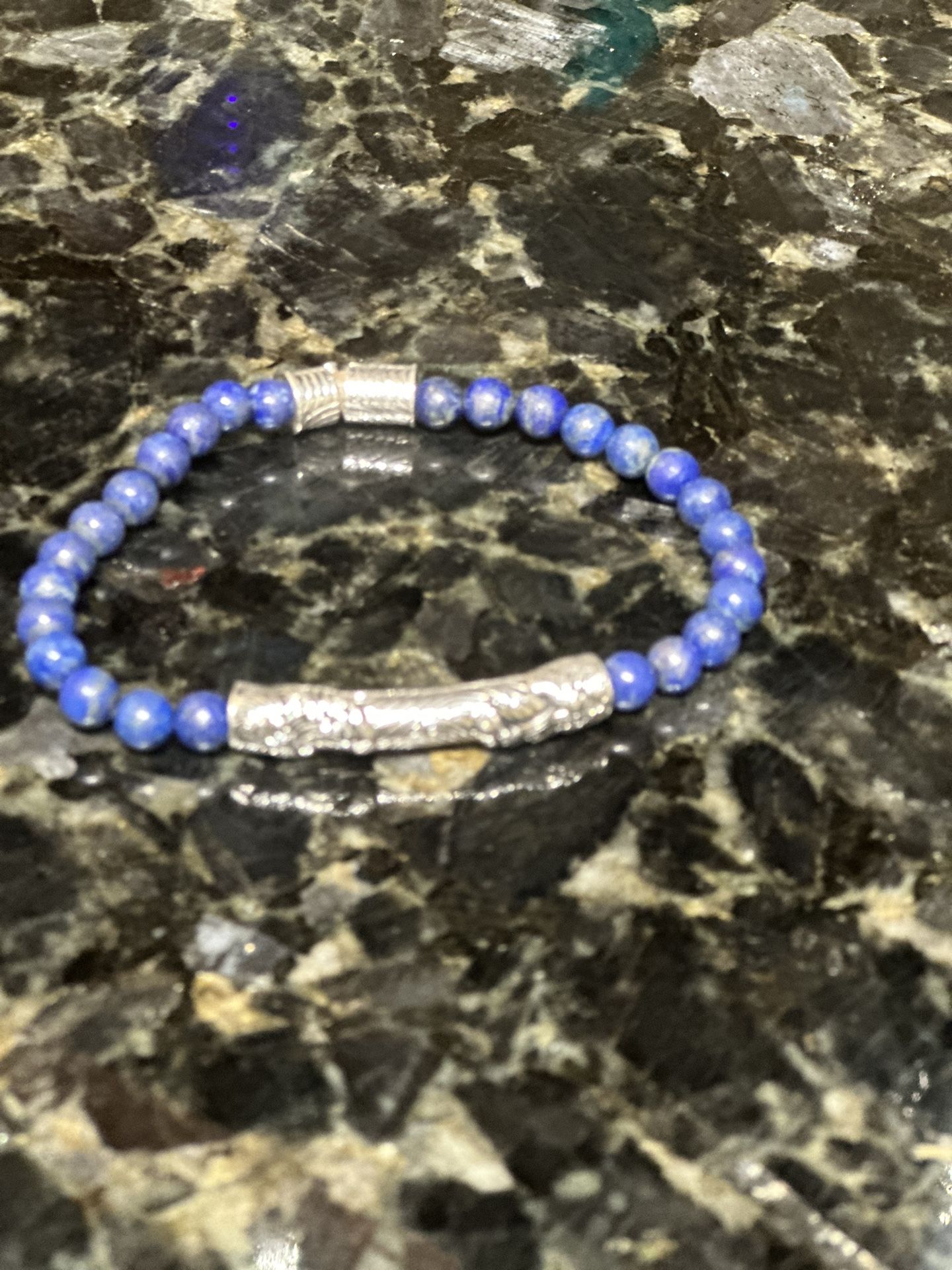 Effy Men’s Sodalite Bead Bracelet W blue exotic stones