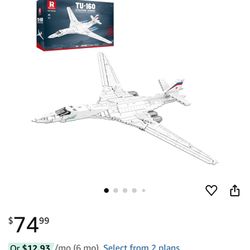 TU-160 Bomber Building Block Set 33036, Military Aircraft Model Kit, Display & Collectible Toy for Adults 14+, Aviation Gifts for Fans & STEM Enthusia