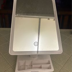 Make up mirror with lights.