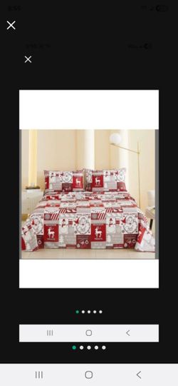 Duvet KING Cover Set 3pcs  XMAS New Price Firm Corona92879 