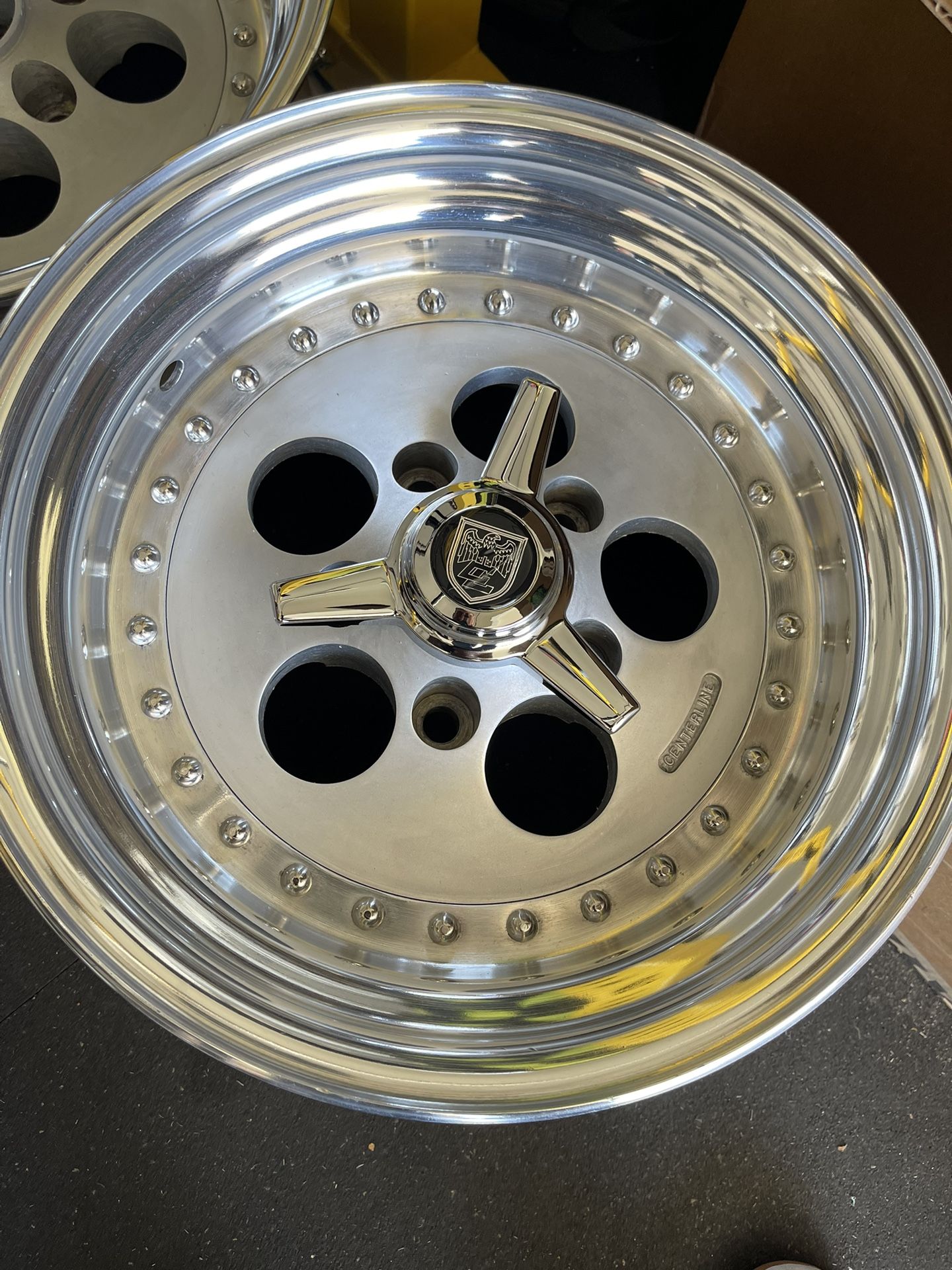 Staggered Centerline Champ 500 15x7 And 15x9 With Brand New Continental Stretched Tires