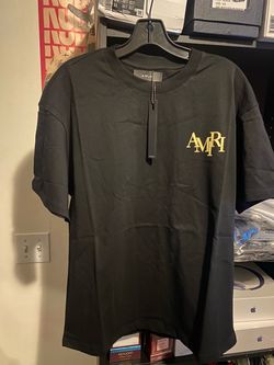 Amiri Champagne Toast Graphic Back Logo T-Shirt - Black